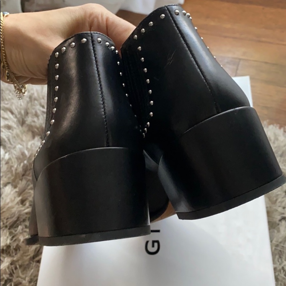Givenchy Black Leather Booties - image 4